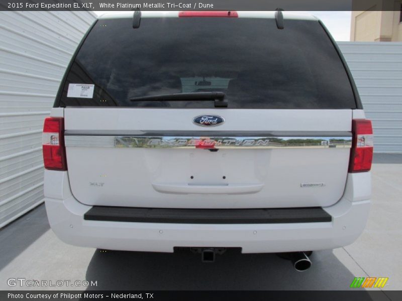 White Platinum Metallic Tri-Coat / Dune 2015 Ford Expedition EL XLT