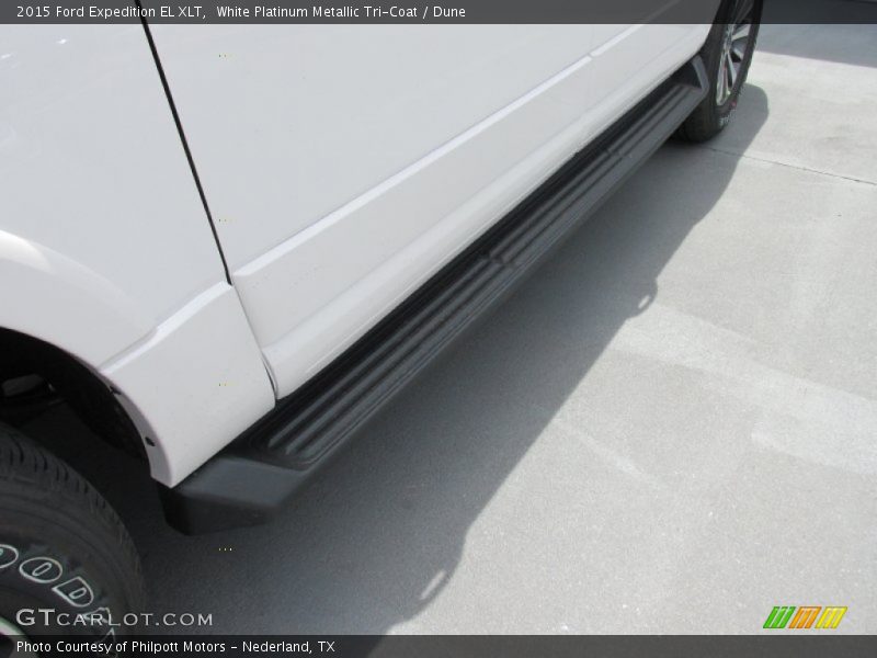 White Platinum Metallic Tri-Coat / Dune 2015 Ford Expedition EL XLT