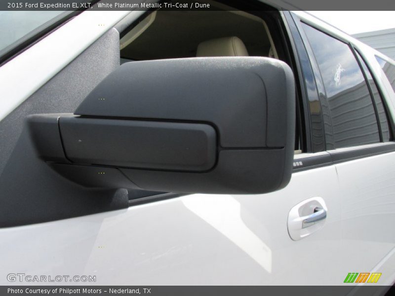 White Platinum Metallic Tri-Coat / Dune 2015 Ford Expedition EL XLT