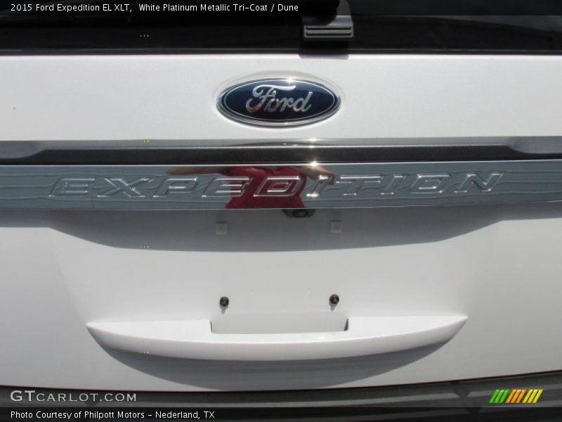 White Platinum Metallic Tri-Coat / Dune 2015 Ford Expedition EL XLT