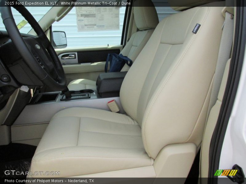Front Seat of 2015 Expedition EL XLT