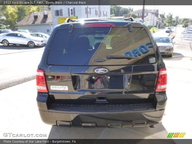 Ebony Black / Charcoal Black 2012 Ford Escape XLT 4WD