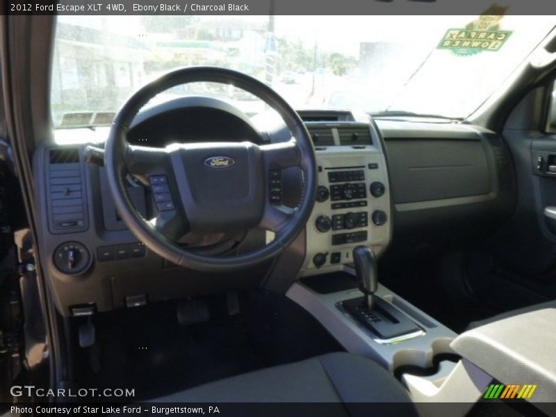 Ebony Black / Charcoal Black 2012 Ford Escape XLT 4WD
