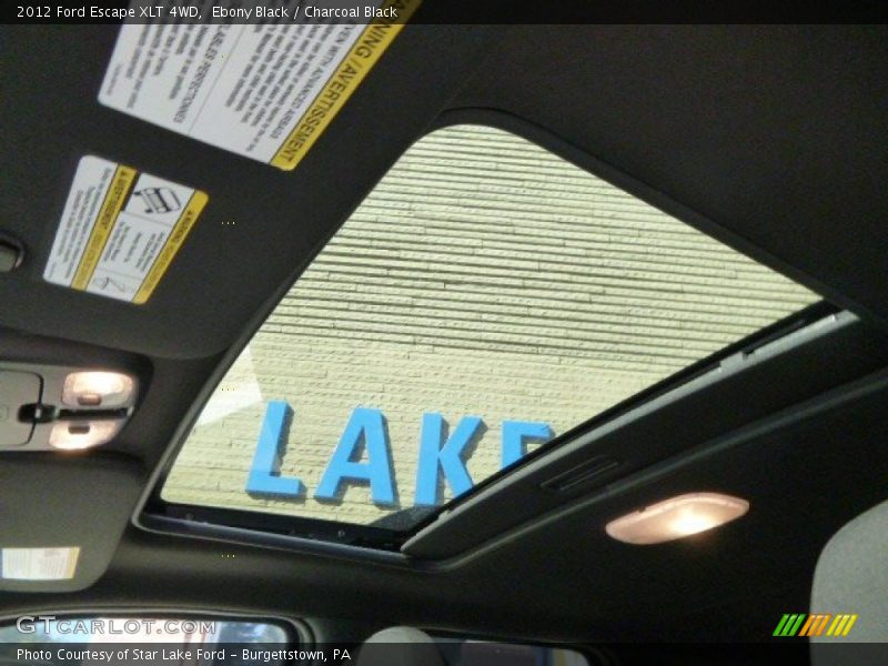 Ebony Black / Charcoal Black 2012 Ford Escape XLT 4WD