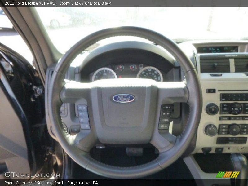 Ebony Black / Charcoal Black 2012 Ford Escape XLT 4WD