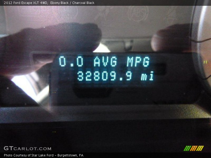 Ebony Black / Charcoal Black 2012 Ford Escape XLT 4WD