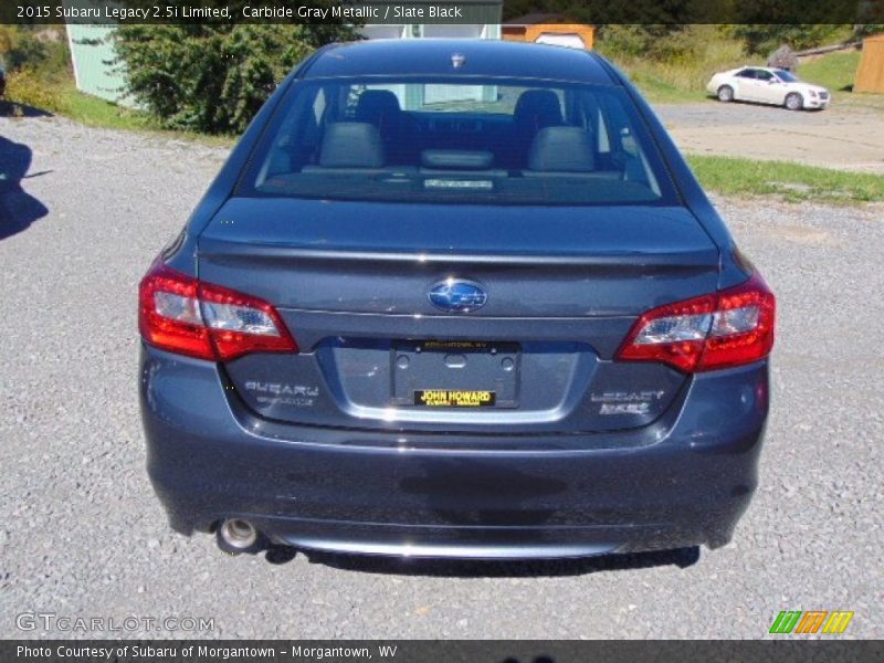 Carbide Gray Metallic / Slate Black 2015 Subaru Legacy 2.5i Limited