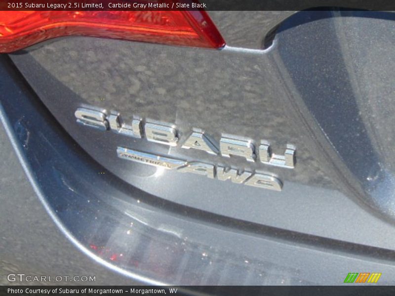 Carbide Gray Metallic / Slate Black 2015 Subaru Legacy 2.5i Limited