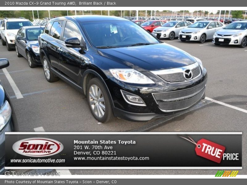 Brilliant Black / Black 2010 Mazda CX-9 Grand Touring AWD