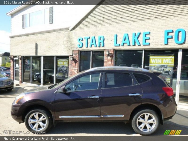 Black Amethyst / Black 2011 Nissan Rogue S AWD