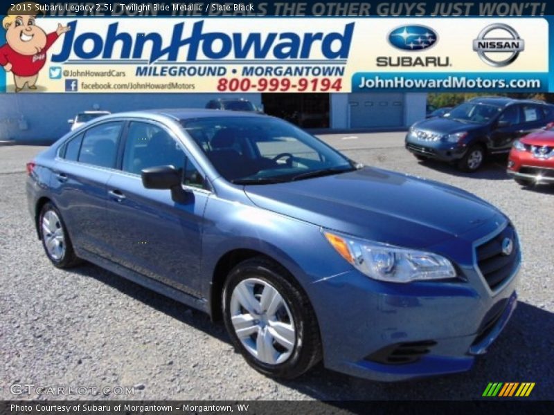 Twilight Blue Metallic / Slate Black 2015 Subaru Legacy 2.5i