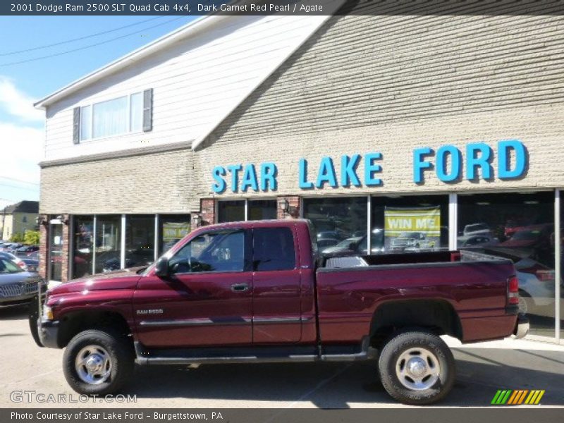 Dark Garnet Red Pearl / Agate 2001 Dodge Ram 2500 SLT Quad Cab 4x4