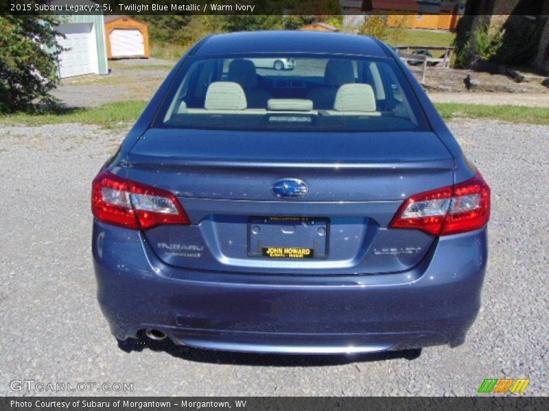 Twilight Blue Metallic / Warm Ivory 2015 Subaru Legacy 2.5i