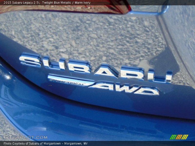 Twilight Blue Metallic / Warm Ivory 2015 Subaru Legacy 2.5i