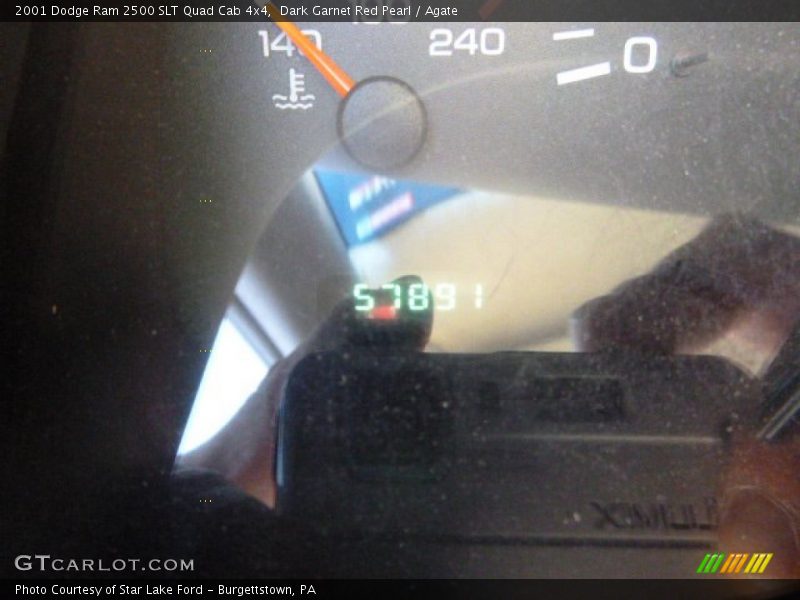 Dark Garnet Red Pearl / Agate 2001 Dodge Ram 2500 SLT Quad Cab 4x4
