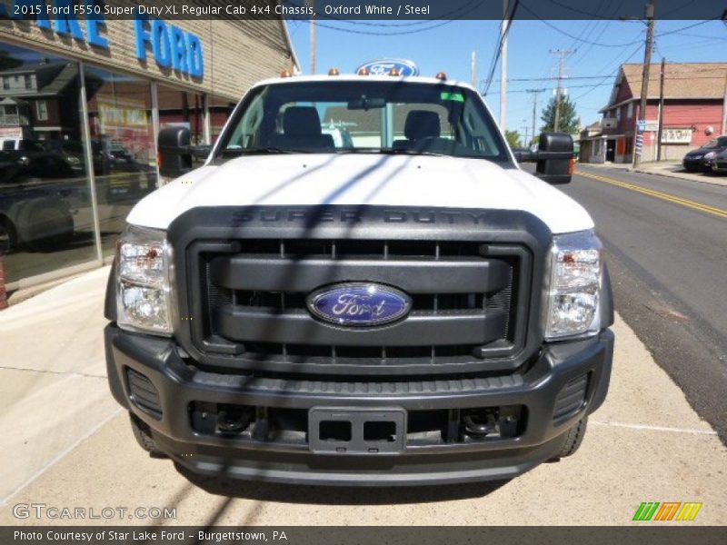 Oxford White / Steel 2015 Ford F550 Super Duty XL Regular Cab 4x4 Chassis