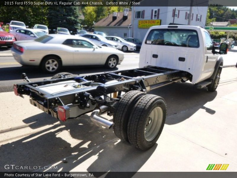 Oxford White / Steel 2015 Ford F550 Super Duty XL Regular Cab 4x4 Chassis