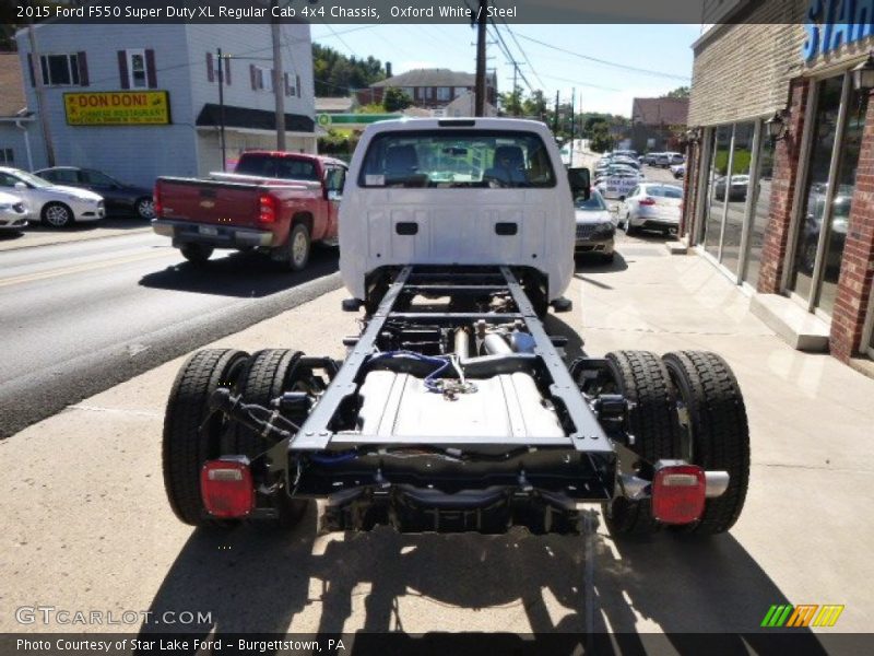 Oxford White / Steel 2015 Ford F550 Super Duty XL Regular Cab 4x4 Chassis