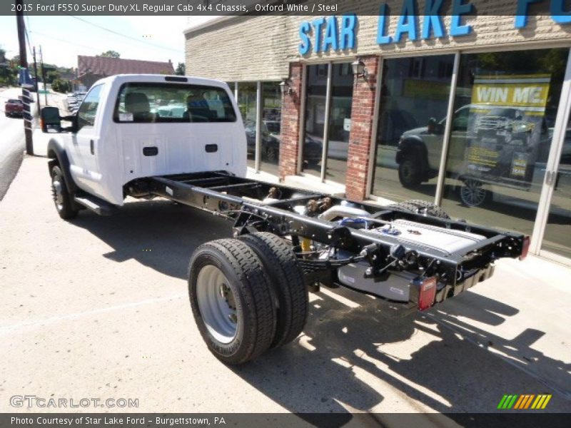 Oxford White / Steel 2015 Ford F550 Super Duty XL Regular Cab 4x4 Chassis