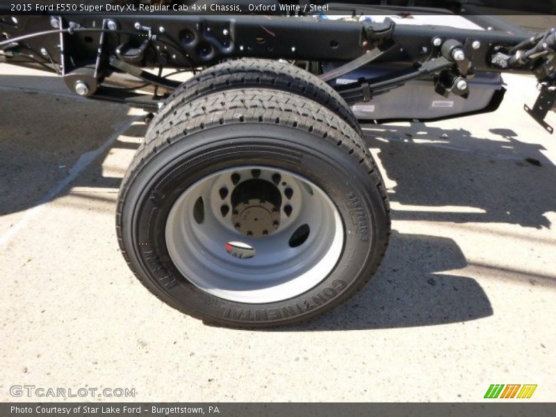 Oxford White / Steel 2015 Ford F550 Super Duty XL Regular Cab 4x4 Chassis