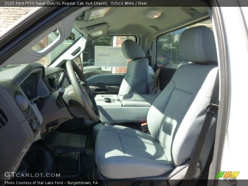 Oxford White / Steel 2015 Ford F550 Super Duty XL Regular Cab 4x4 Chassis