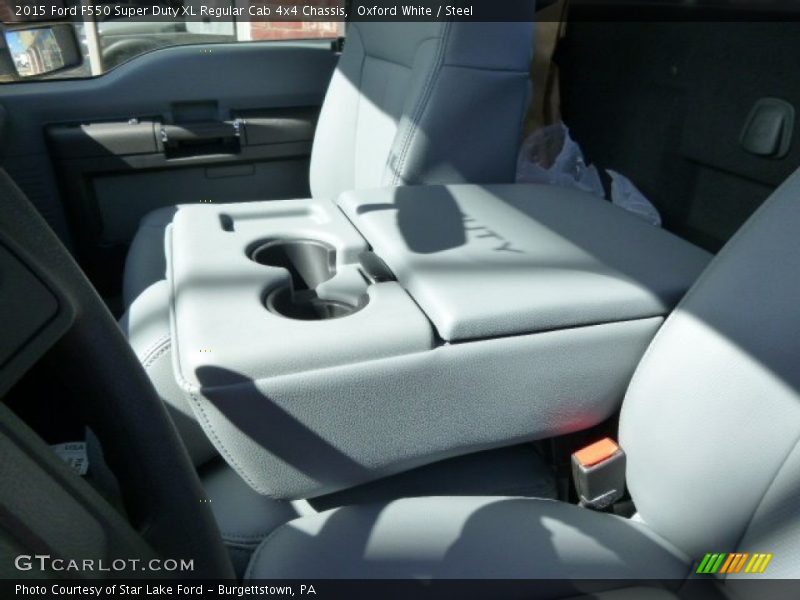 Oxford White / Steel 2015 Ford F550 Super Duty XL Regular Cab 4x4 Chassis