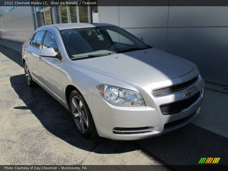Silver Ice Metallic / Titanium 2012 Chevrolet Malibu LT