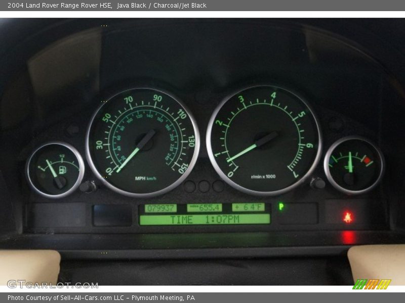 Java Black / Charcoal/Jet Black 2004 Land Rover Range Rover HSE
