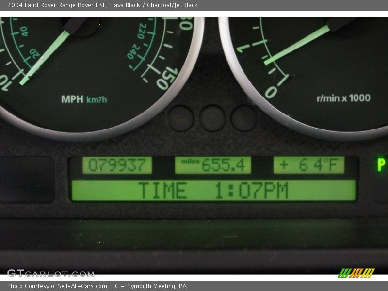 Java Black / Charcoal/Jet Black 2004 Land Rover Range Rover HSE