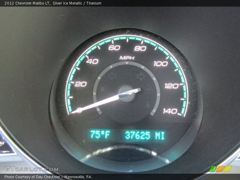 Silver Ice Metallic / Titanium 2012 Chevrolet Malibu LT