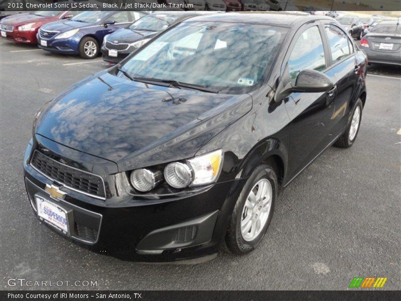 Black / Jet Black/Dark Titanium 2012 Chevrolet Sonic LS Sedan