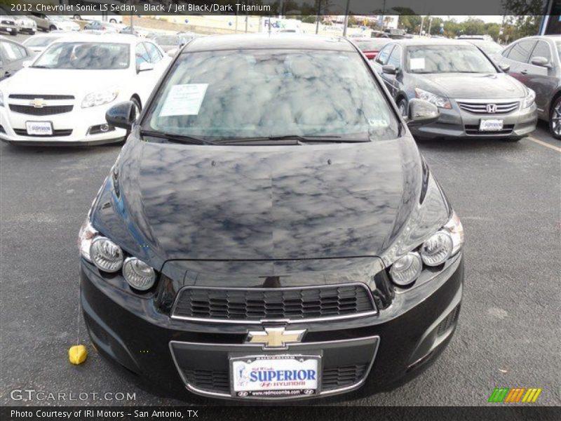 Black / Jet Black/Dark Titanium 2012 Chevrolet Sonic LS Sedan