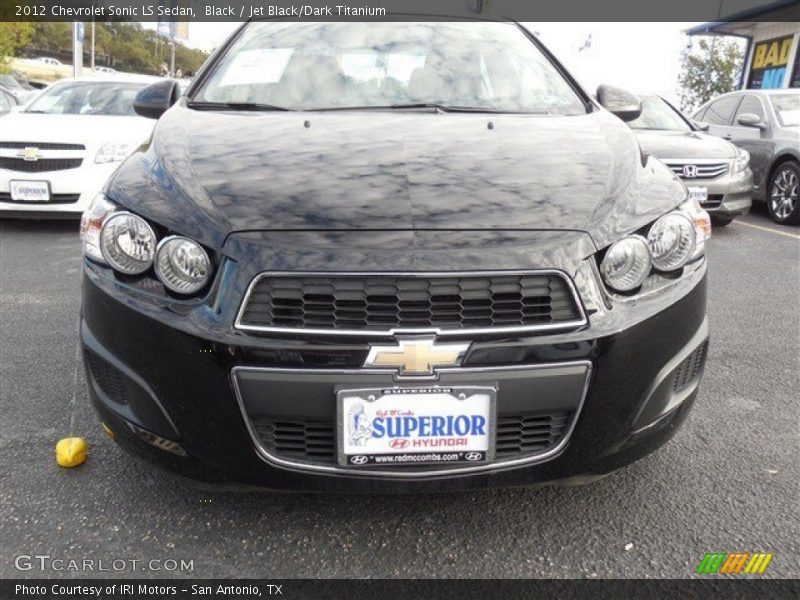 Black / Jet Black/Dark Titanium 2012 Chevrolet Sonic LS Sedan