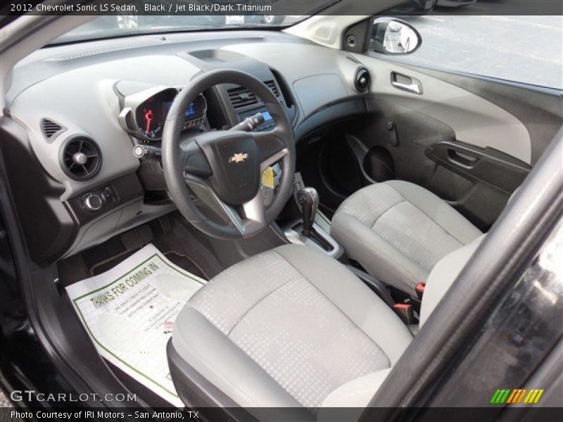 Black / Jet Black/Dark Titanium 2012 Chevrolet Sonic LS Sedan