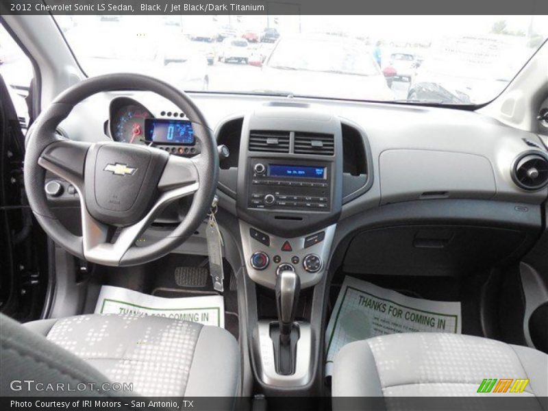 Black / Jet Black/Dark Titanium 2012 Chevrolet Sonic LS Sedan