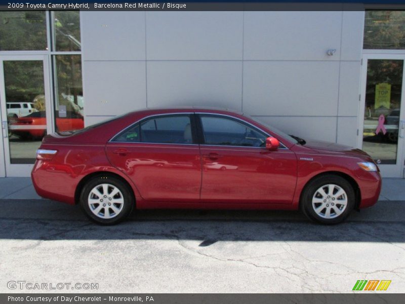 Barcelona Red Metallic / Bisque 2009 Toyota Camry Hybrid