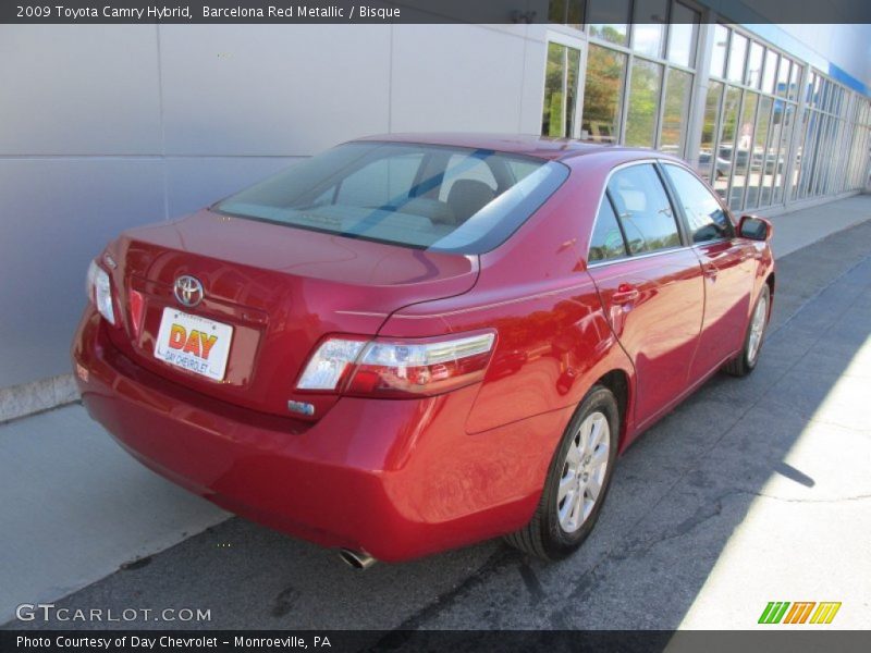 Barcelona Red Metallic / Bisque 2009 Toyota Camry Hybrid