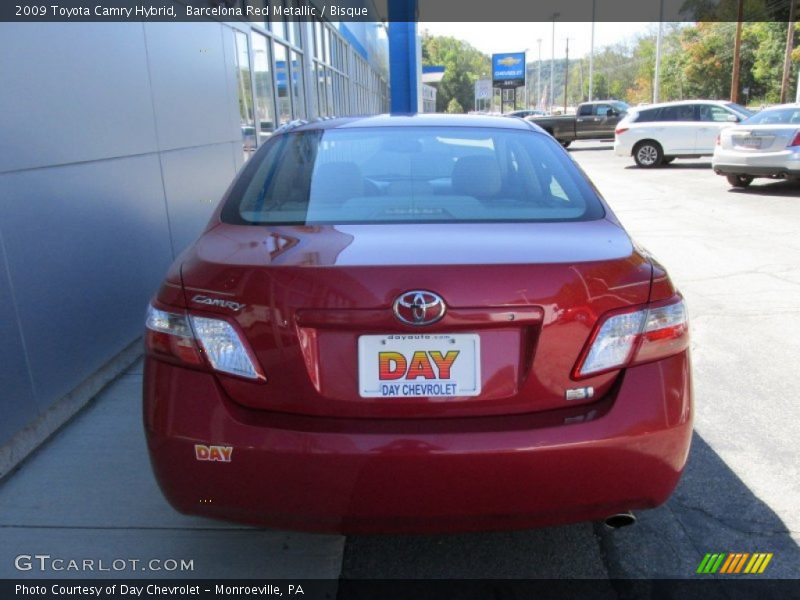 Barcelona Red Metallic / Bisque 2009 Toyota Camry Hybrid