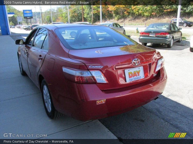 Barcelona Red Metallic / Bisque 2009 Toyota Camry Hybrid