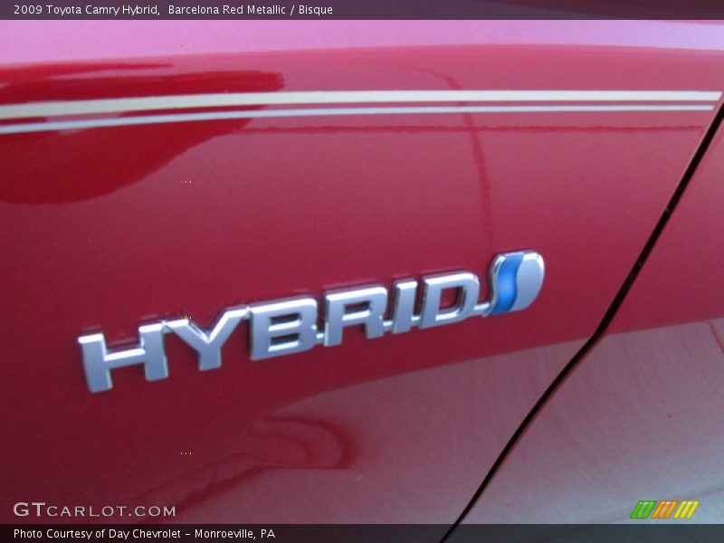 Barcelona Red Metallic / Bisque 2009 Toyota Camry Hybrid