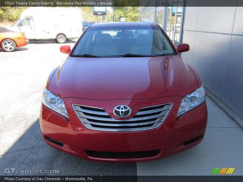 Barcelona Red Metallic / Bisque 2009 Toyota Camry Hybrid