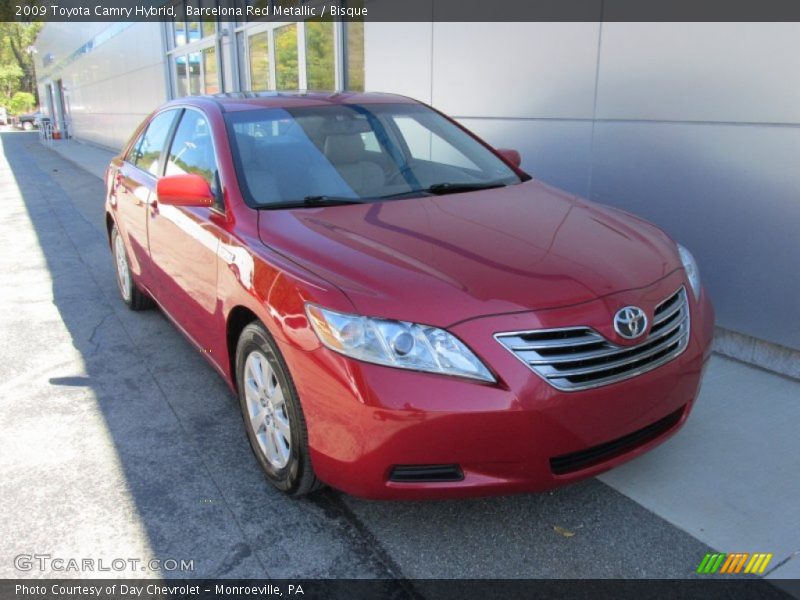 Barcelona Red Metallic / Bisque 2009 Toyota Camry Hybrid