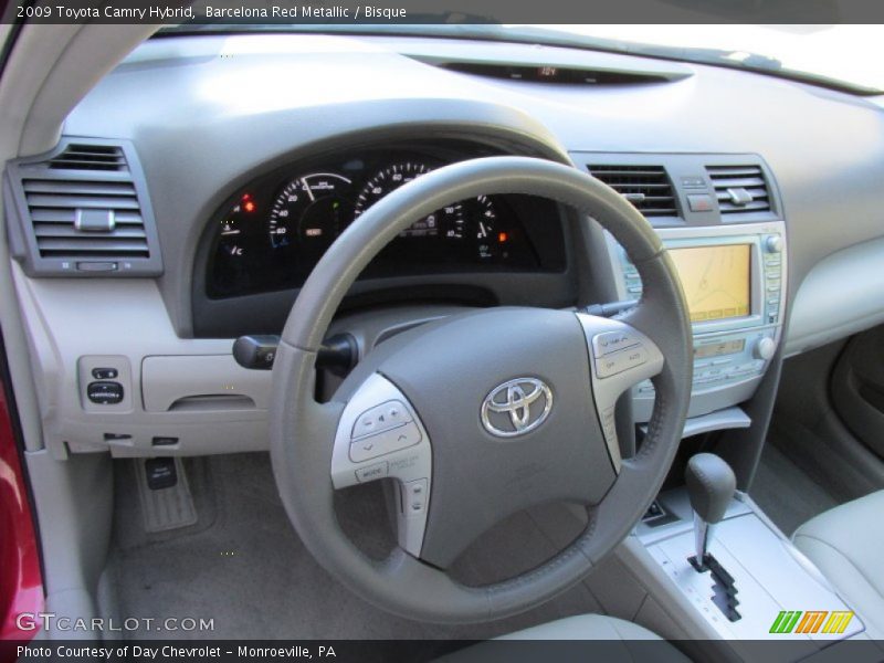 Barcelona Red Metallic / Bisque 2009 Toyota Camry Hybrid