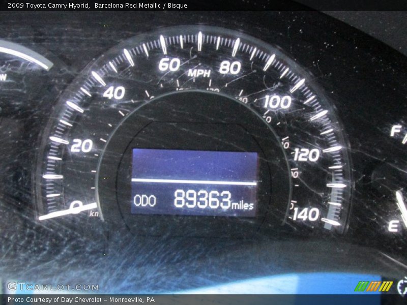 Barcelona Red Metallic / Bisque 2009 Toyota Camry Hybrid