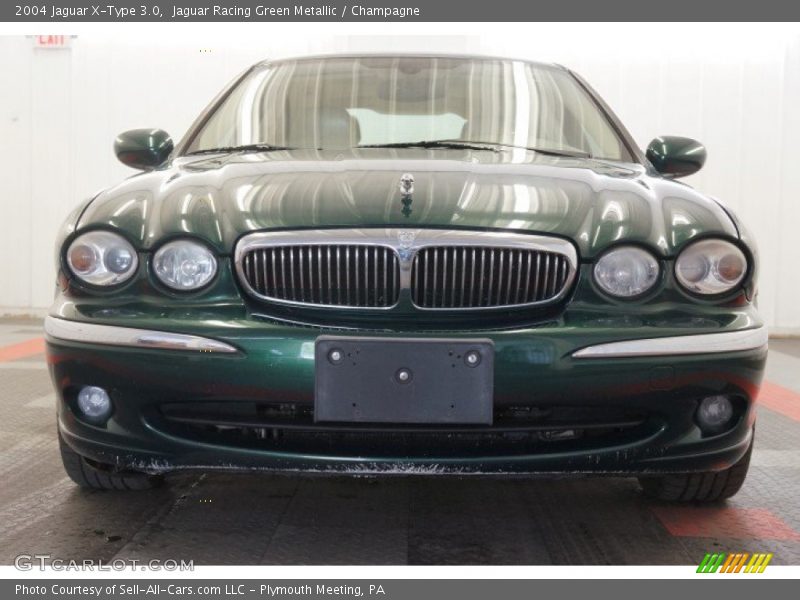 Jaguar Racing Green Metallic / Champagne 2004 Jaguar X-Type 3.0