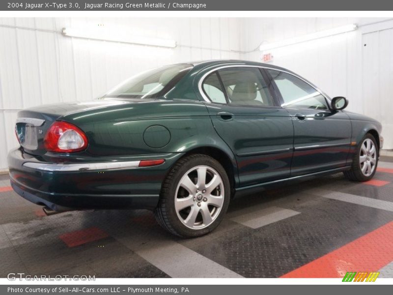 Jaguar Racing Green Metallic / Champagne 2004 Jaguar X-Type 3.0
