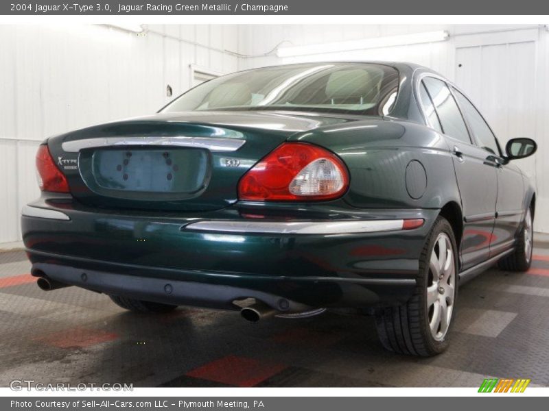 Jaguar Racing Green Metallic / Champagne 2004 Jaguar X-Type 3.0