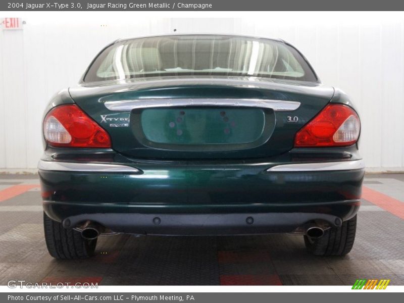 Jaguar Racing Green Metallic / Champagne 2004 Jaguar X-Type 3.0