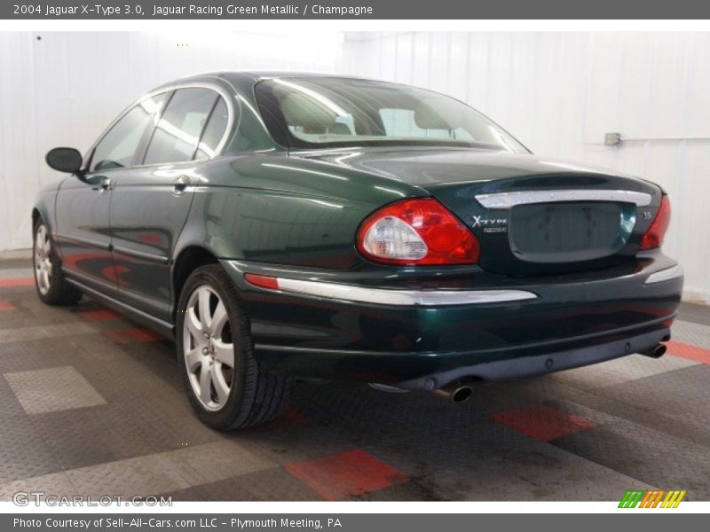 Jaguar Racing Green Metallic / Champagne 2004 Jaguar X-Type 3.0