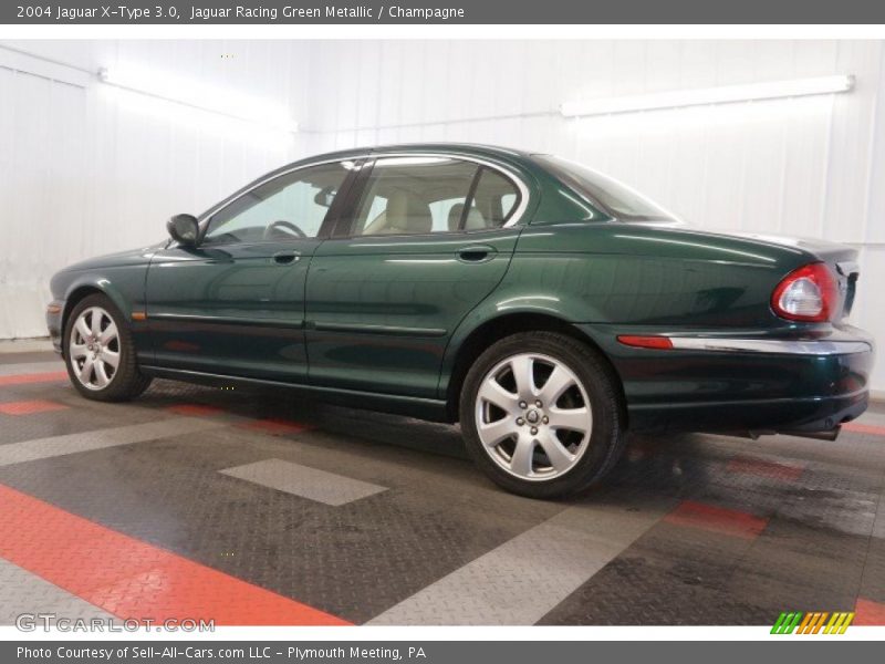 Jaguar Racing Green Metallic / Champagne 2004 Jaguar X-Type 3.0